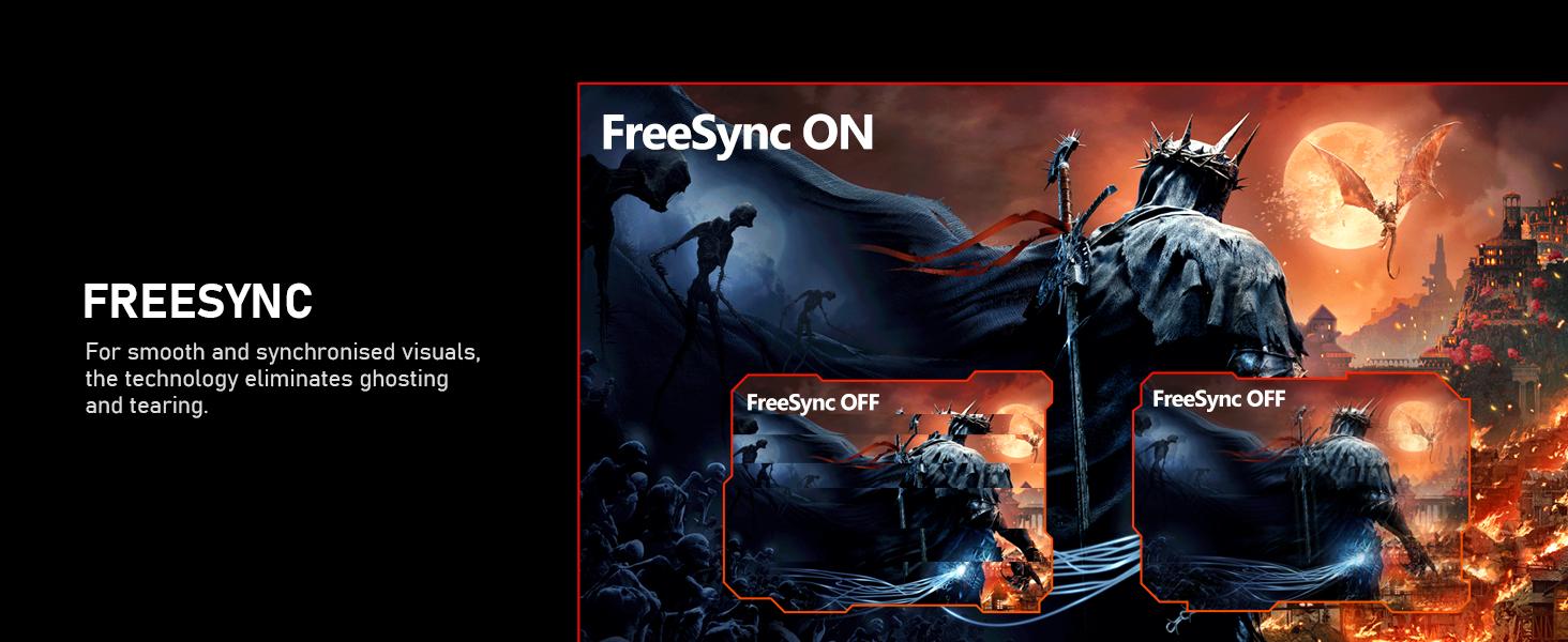 24.5 Inch IPS PC 200Hz Gaming Monitor, FHD 1080p Screen, 1ms Without Bezel, freesync,  178 ° Angle View, 99% sRGB,HDMI、DisplayPort, Compatible with Wall mounting 75 * 75MM - Black