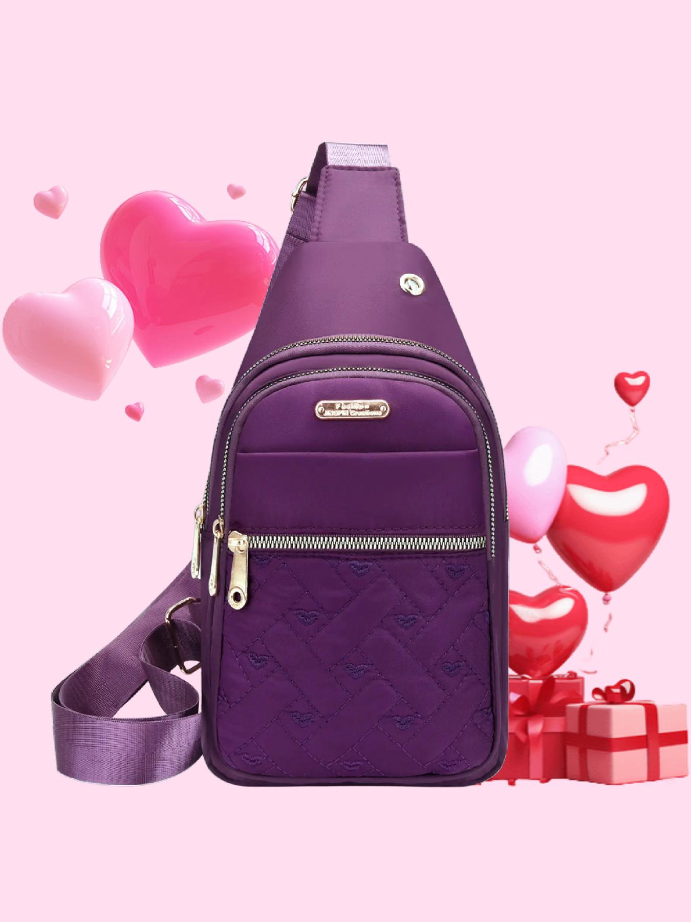 Quilted Texture Zipper Fanny Pack, Casual Solid Color Chest Belt Bum Bag for Women, Trendy Versatile Daily Commuting Bag, Girl Fashionable Crossbody Bag