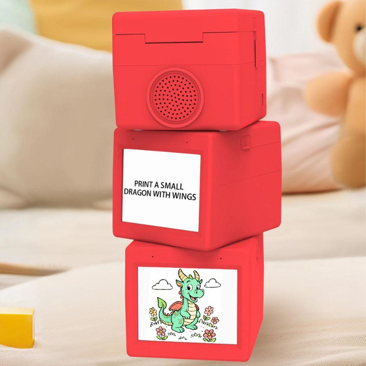 AI Magic Box Voice Control Portable HD Screen Printer for Kids WIFI Android iOS thermal printer