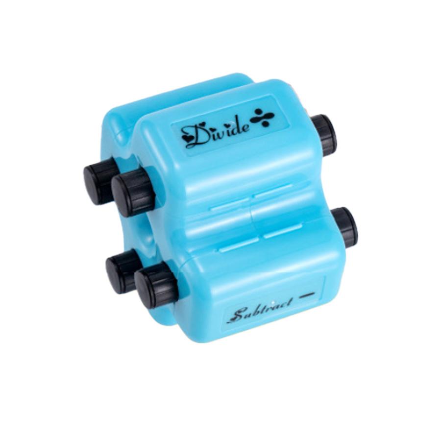 Math Teacher 4-In-1 Math Roller Stamp, Addition Subtraction Multiplication Fill-In Practice Tool, Suitable for Kids Classroom Home Use