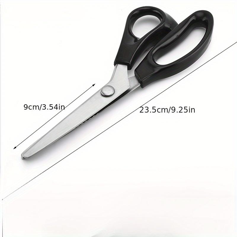 Comfortable Tailor Scissors - Stainless Steel Scissors, Available in 3mm, 5mm Tooth Pitches, with Rounded Serrated Blades, Suitable for Fabrics, Handicrafts, Sewing Supplies Crafts - Smooth Cutting Action, Comfortable Handle, Sewing Tools