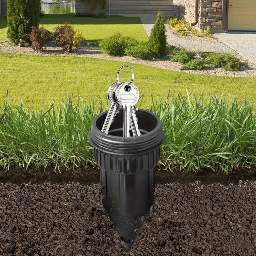 Realistic Underground Spike Garden Key Hider, Durable High Quality Plastic Hidden Key Storage Safe, Easy Insert Lawn Decorative Key Holder, Weatherproof Outdoor Security Accessory For Backyard, Garden And Patio Spare Key Storing homedecor
