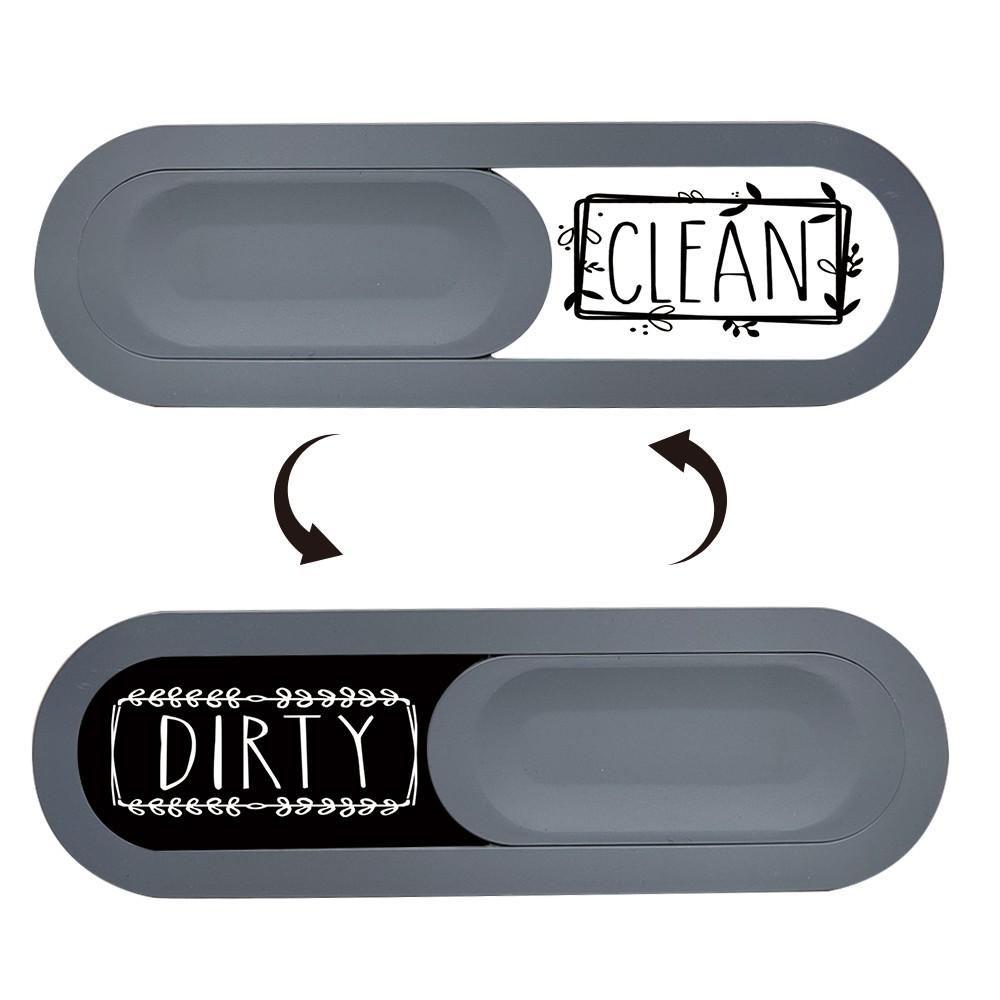 Matte High-End Slide Cover Dishwasher Status Indicator, Smooth Push-Pull Switch, Strong Adhesive, Home Kitchen Essential Tool