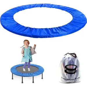 Mini Trampoline Spring Cover 36 Inch Small Trampoline Safety Pad for 6 Holes Round Trampoline Tear-Resistant Oxford Cloth Anti-Vibration Easy to Install Replacement, Multiple Color Options