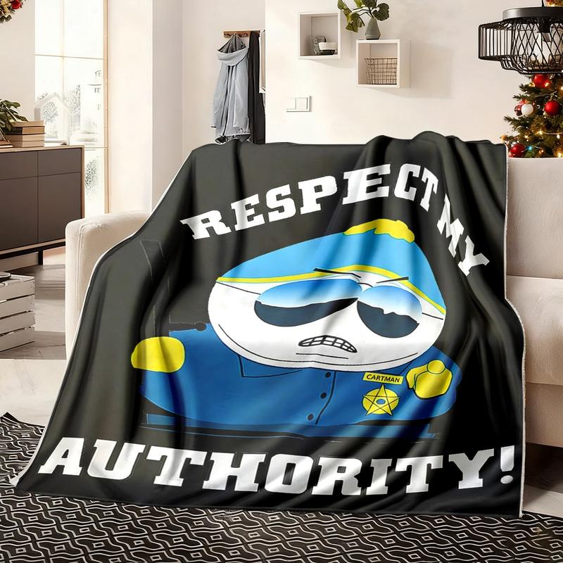 South Park Cartman Authority Meme Blanket, Plush High Density Fleece for Warmth, Great Gift for South Park Fans