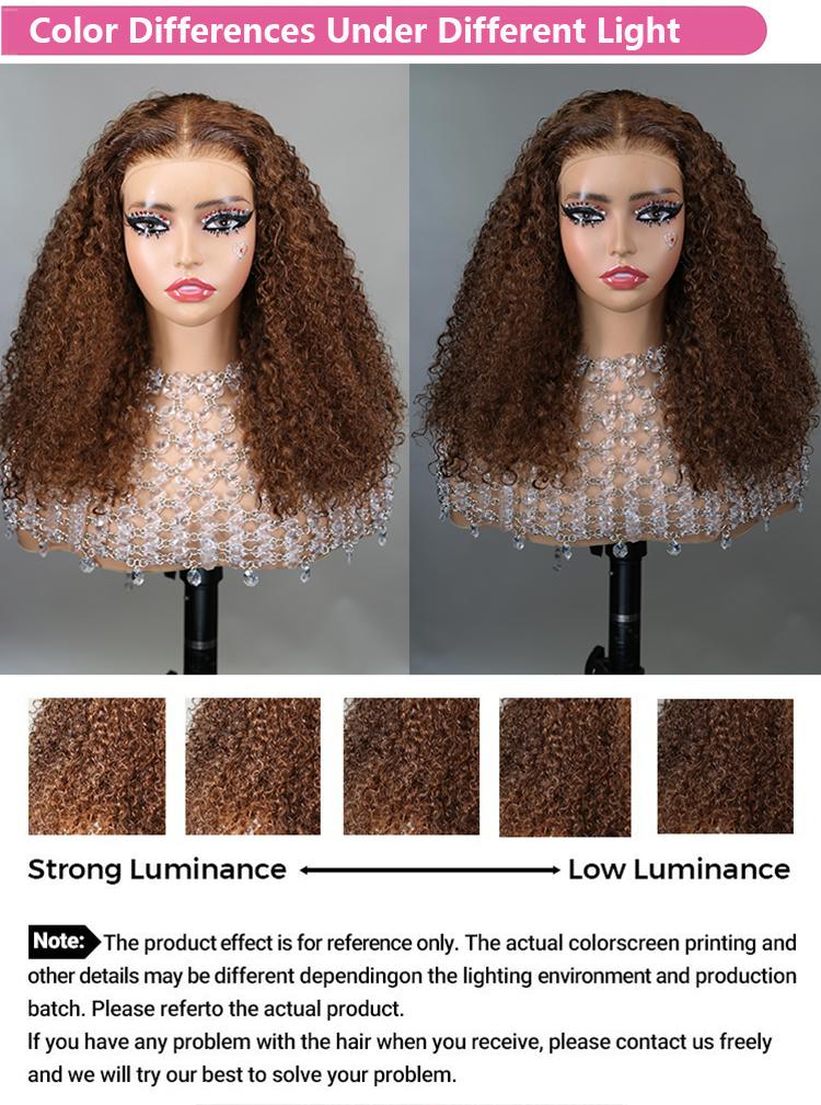 Midulla Ready to Wear Kinky Curly Glueless Wigs Human Hair Shoulder Length 7x5 Pre Cut Lace Closure Bleached Knots Human Hair Wig #FallFreshness