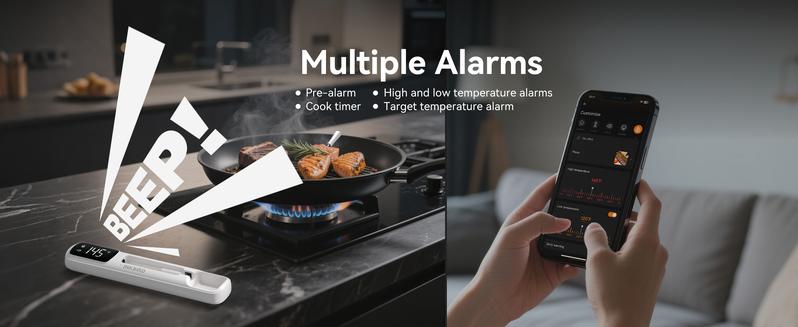 INKBIRD wireless thermometer, Bluetooth meat thermometer, waterproof, suitable for grilling, cooking, kitchen utensils TikTokShopBlackFriday INKBIRD wireless thermometer, Bluetooth meat thermometer, waterproof, suitable for grilling, cooking, kitchen utensils TikTokShopBlackFriday