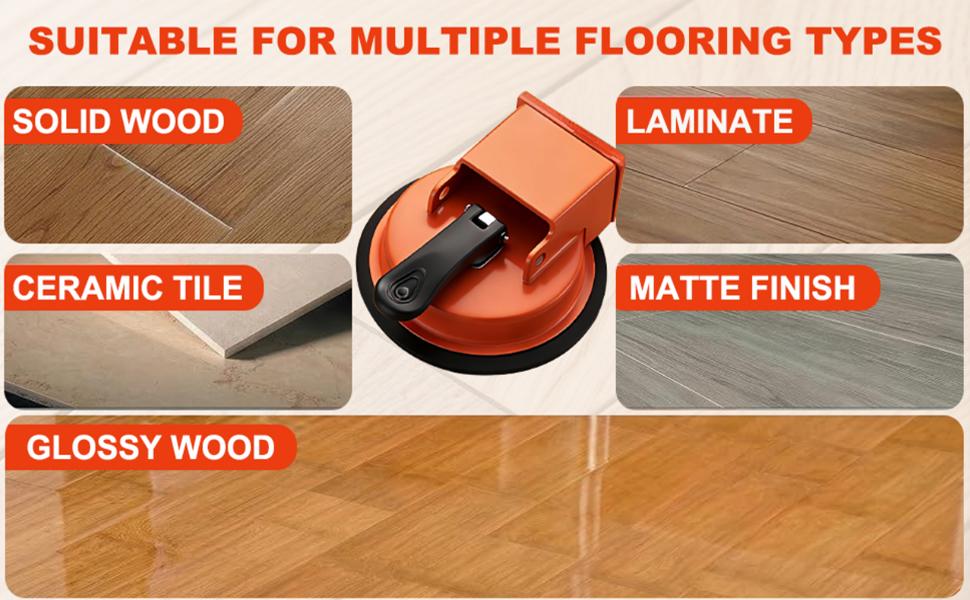 Gap Fixer Tool, Laminate & Vinyl Plank Flooring Repair Kit| Duty Gap Fixer with Suction Cup, Includes Sticky and Pads to Pull Planks and Fix Gaps
