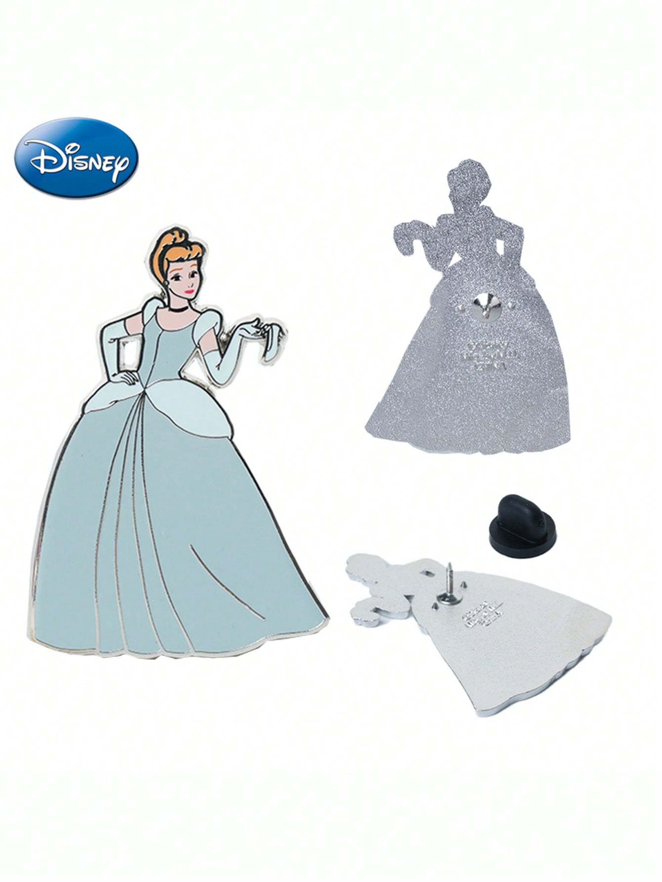 1Pc Disney Officially Licensed Collectible Enamel Princess Brooches Belle Jasmine Ariel and Other Beautiful Pins Cute Small Gifts Dress Accessories Pin for Clothes Bag Charm for Women Family Friends