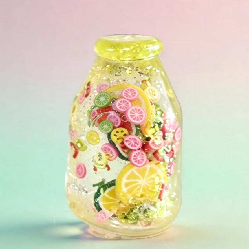 Maltose Drifting Bottle Pinch Music, Colorful Glitter Bottle, Slow Rebound Stress Relief, Decompression Squeeze, Creative Toy for Fun and Relaxation