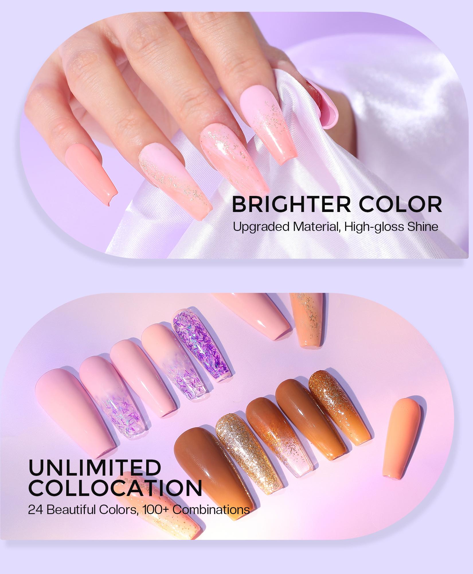 VANSISOS Professional Acrylic Nail Kit for Beginners | Acrylic Nail Charms & Complete Full Nail Supplies