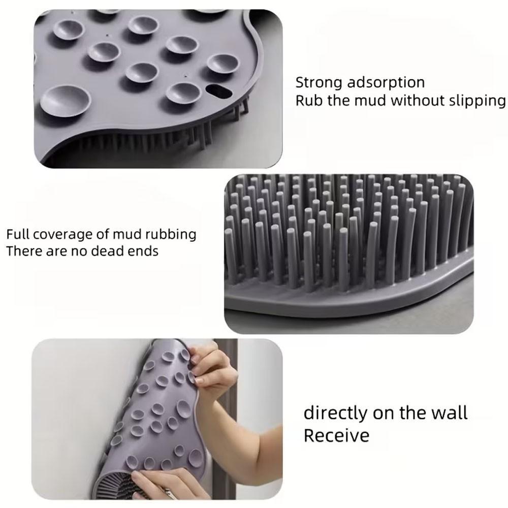 Large Multi-Functional Suction Back Scrubber Brush, Soft Bristles for Deep Massage, Comfortable Design, Ideal for Bathing and Foot Soaking