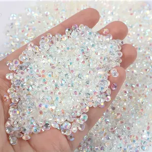 3mm/4mm/5mm Transparent AB Resin Flatback Rhinestones, Bulk Sparkling Gems for Nail Art, Mugs, Bottles, Crafts, Jewelry Making, Bling Rhinestone Decoration, Nail Art Accessories