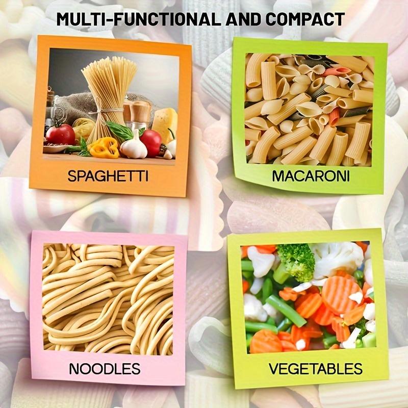 Microwave Pasta Cooker 4-Person Set, No Boiling Water Needed, Non-Stick Design, Easy Clean, Durable Food-Grade Plastic, Space-Saving Kitchen Tool