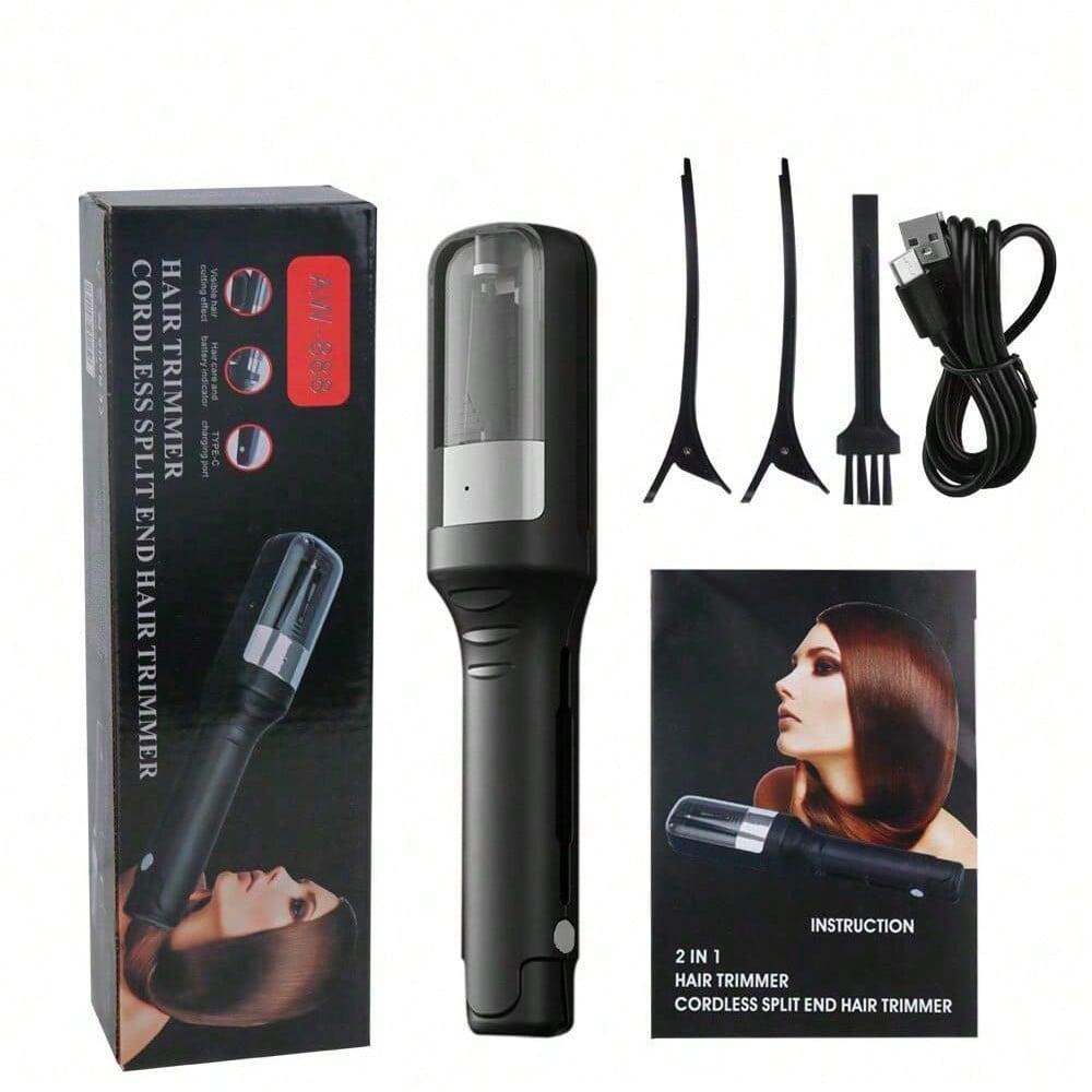 Rechargeable Split Hair Trimmer, Portable Wireless Hair Clipper, Ideal for Home and Outdoor Travel, Hair Care Tool