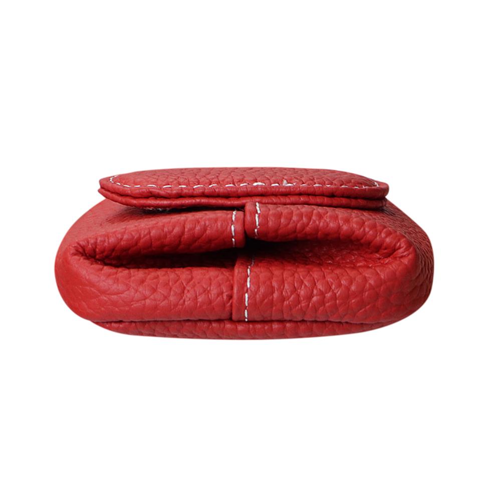 Royal Bagger Mini Lychee Pattern Coin Purse, Solid Color Buckle Key Earphone Storage Bag, Casual Change Pouch for Daily Use 1603 SpringStatements