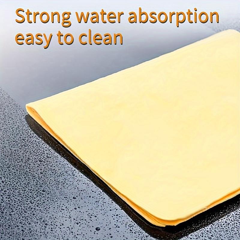Premium 6-Pack Shammy Cloth for Car Drying or Daily Cleaning Reusable Cleaning Cloths Absorbent Detailing Cloth Super Absorbent Suede Towel Reusable Shammy Towel for Car - Scratch-Free Car Drying Towel No Water Marks