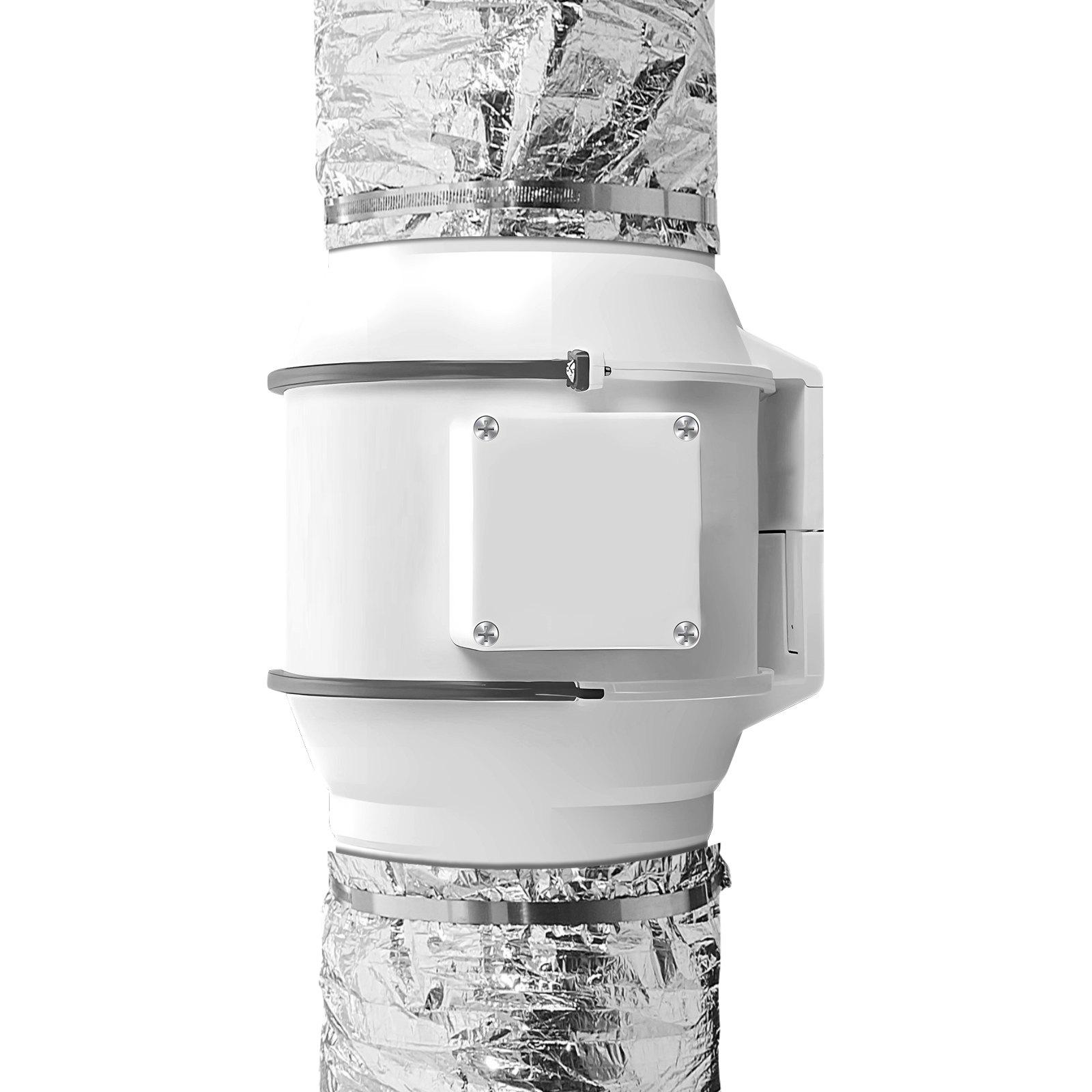 fathersdaygift  VEVOR Dryer Vent Hose, 5'' Insulated Flexible Duct 25FT Long with 2 Duct Clamps, Heavy-Duty Three Layer Protection for HVAC Heating Cooling Ventilation and Exhaust, R-6.0 Flame Resistance Value