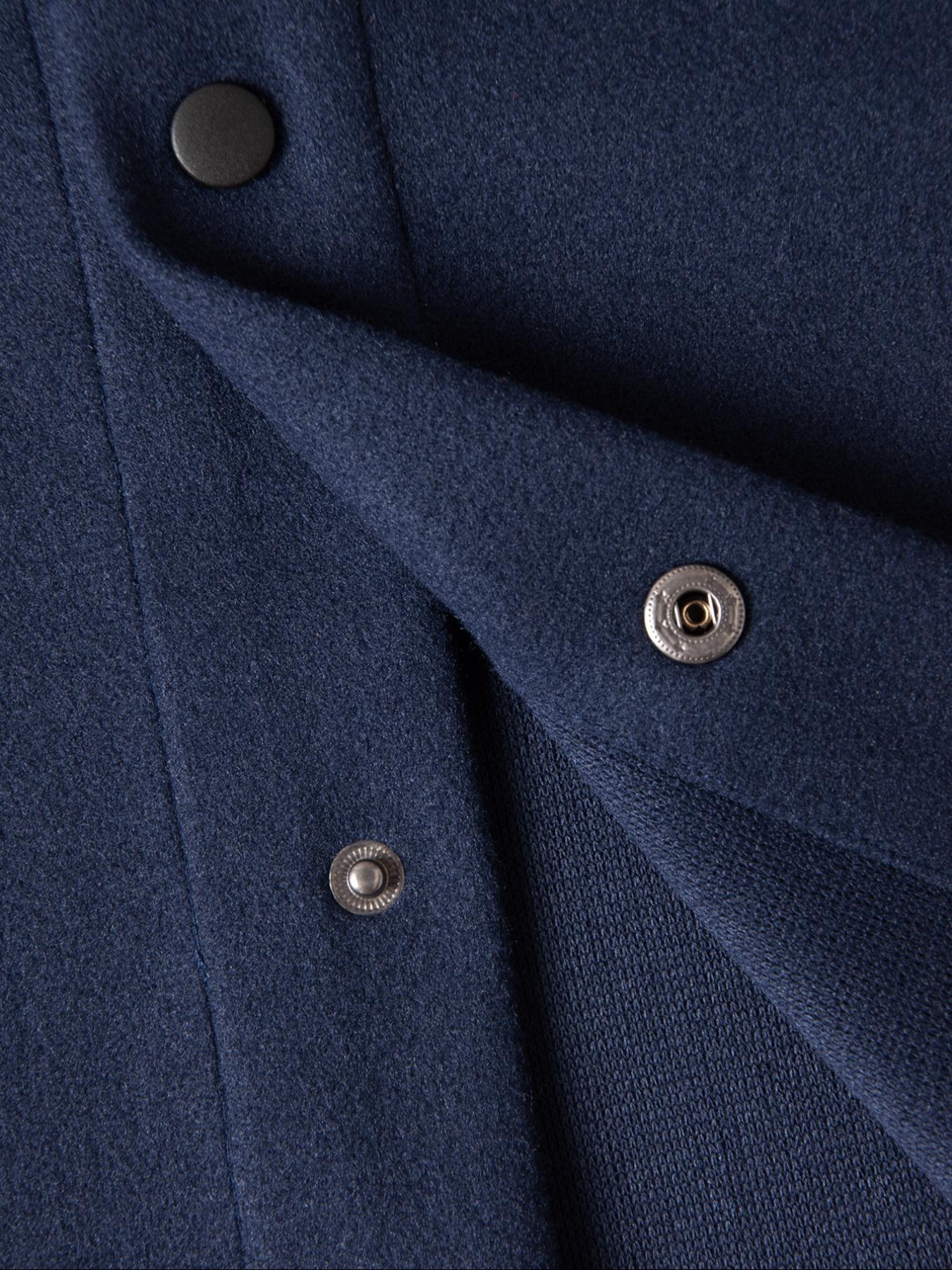 Men's Simple Woolen Jacket Coat, Fashion Casual Fitted Design, Suitable for Work or Outing, Lightweight Outerwear, Enhance Your Wardrobe Taste