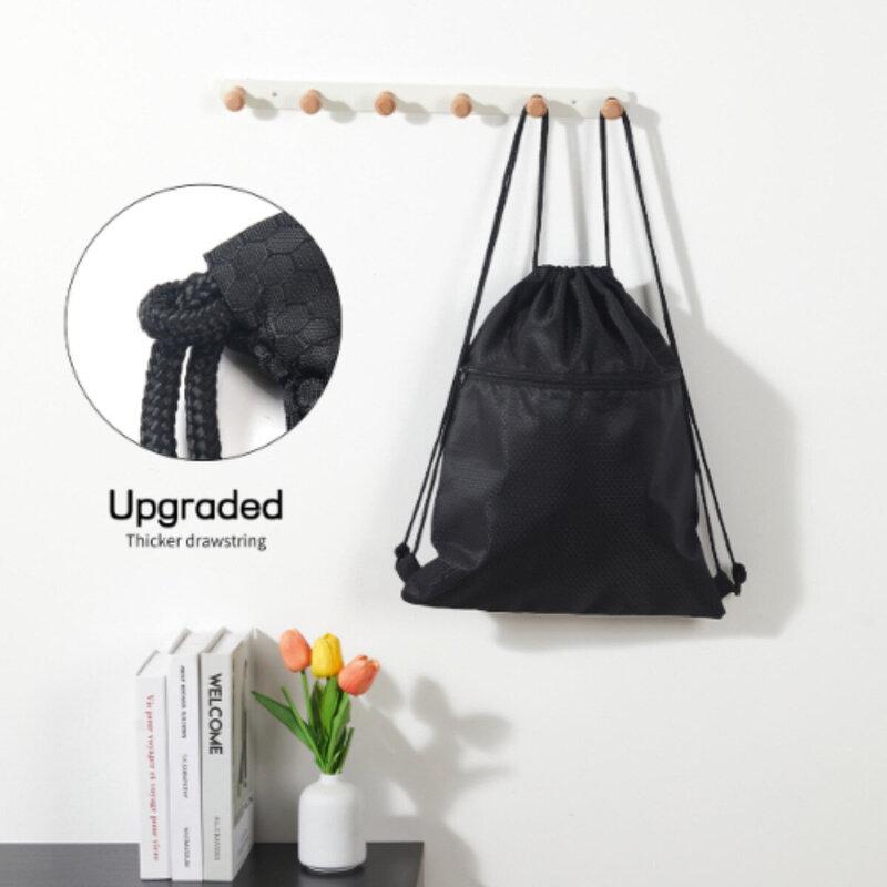 Forever Infinty Lemniscates Brown Teal Simple versatile drawstring backpack durable for school commute and outdoor use Waterproof Backpack