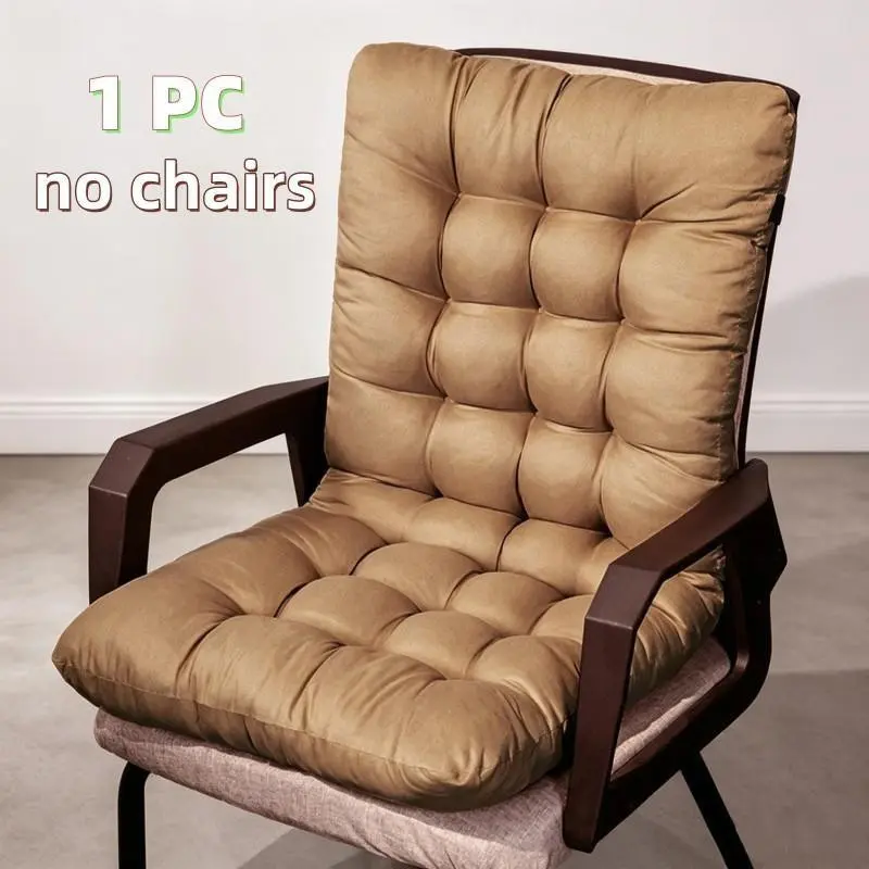 The latest single-piece thick polyester seat cushion is comfortable and soft, providing comprehensive back support. It is suitable for use as a buttock pad, recliner or rocking chair, and is thick and warm for the autumn and winter seasons.