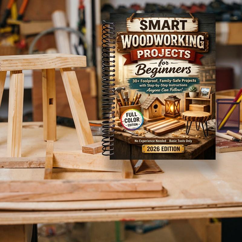 Smart Woodworking Projects for Beginners, Step-By-Step Home Projects, Foolproof Instructions, Pro Results, Safe, Kid-Friendly, No Expensive Tools