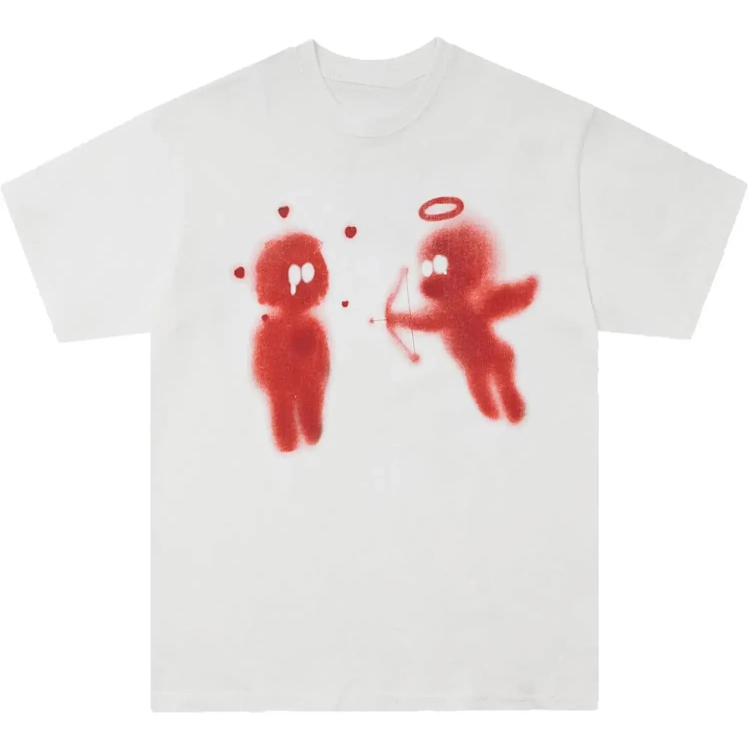 Men's Cupid’s Love Arrow Print Graphic T-Shirt - Cotton Short Sleeve Crew Neck Regular Fit Casual Wear |   Soft & Breathable Fabric, Durable Print, Everyday Comfort, Machine Washable, Y2K streetwear Casual graphic tee