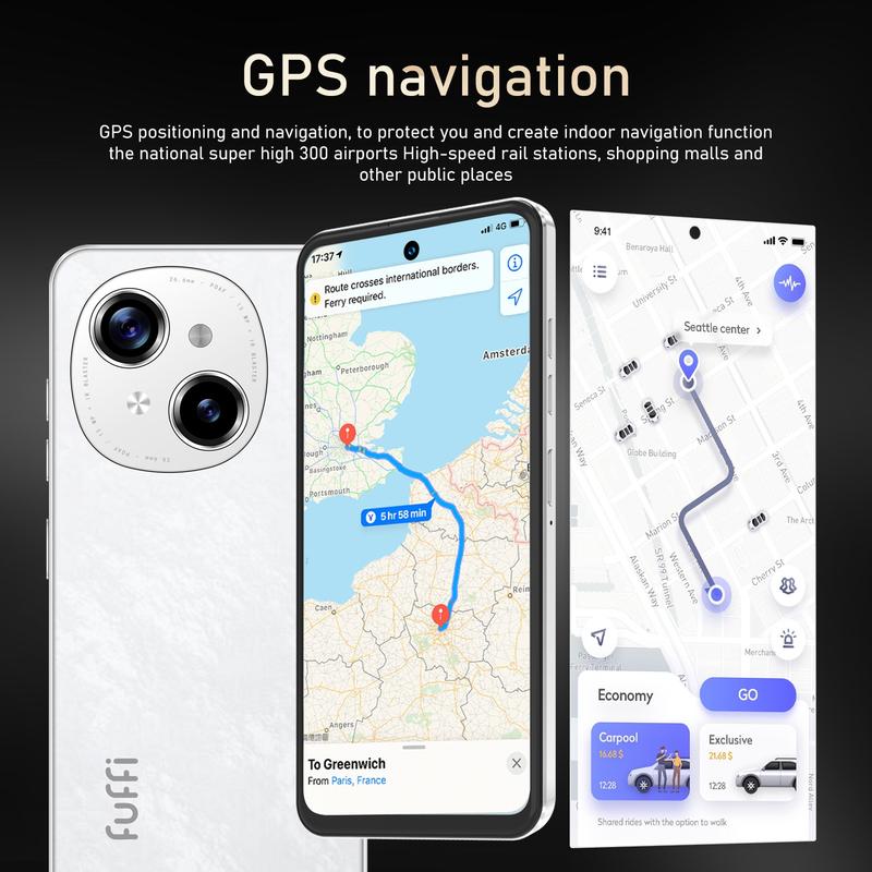 Fuffi Smartphone Global 4g Dual Sim Card, 6.56 Inch HD Screen, Quad-Core Processor, 3gb RAM 32GB ROM, 3100mah Battery, Metal integrated frame, Android System, Android Cell Phones