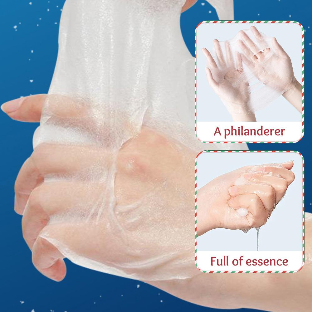 10 Pack Christmas Face Mask 25g Hyaluronic Acid Moisturizing Nourishing Skin Care Daily Skincare Products