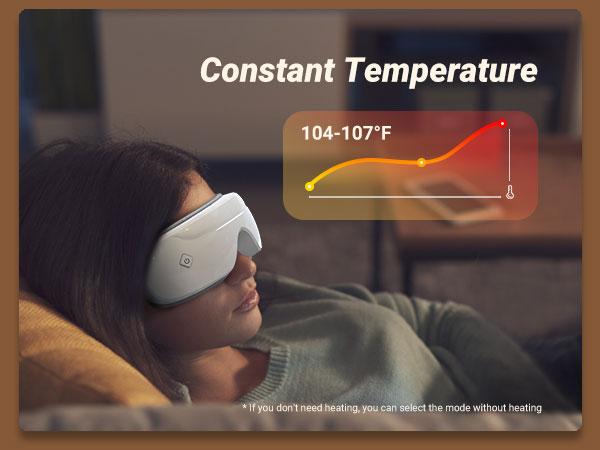MERACH Eye Massager with Heat Compression and Bluetooth Music Eye Care Device Smart EyeMask for Relax Birthday Gifts Comfort