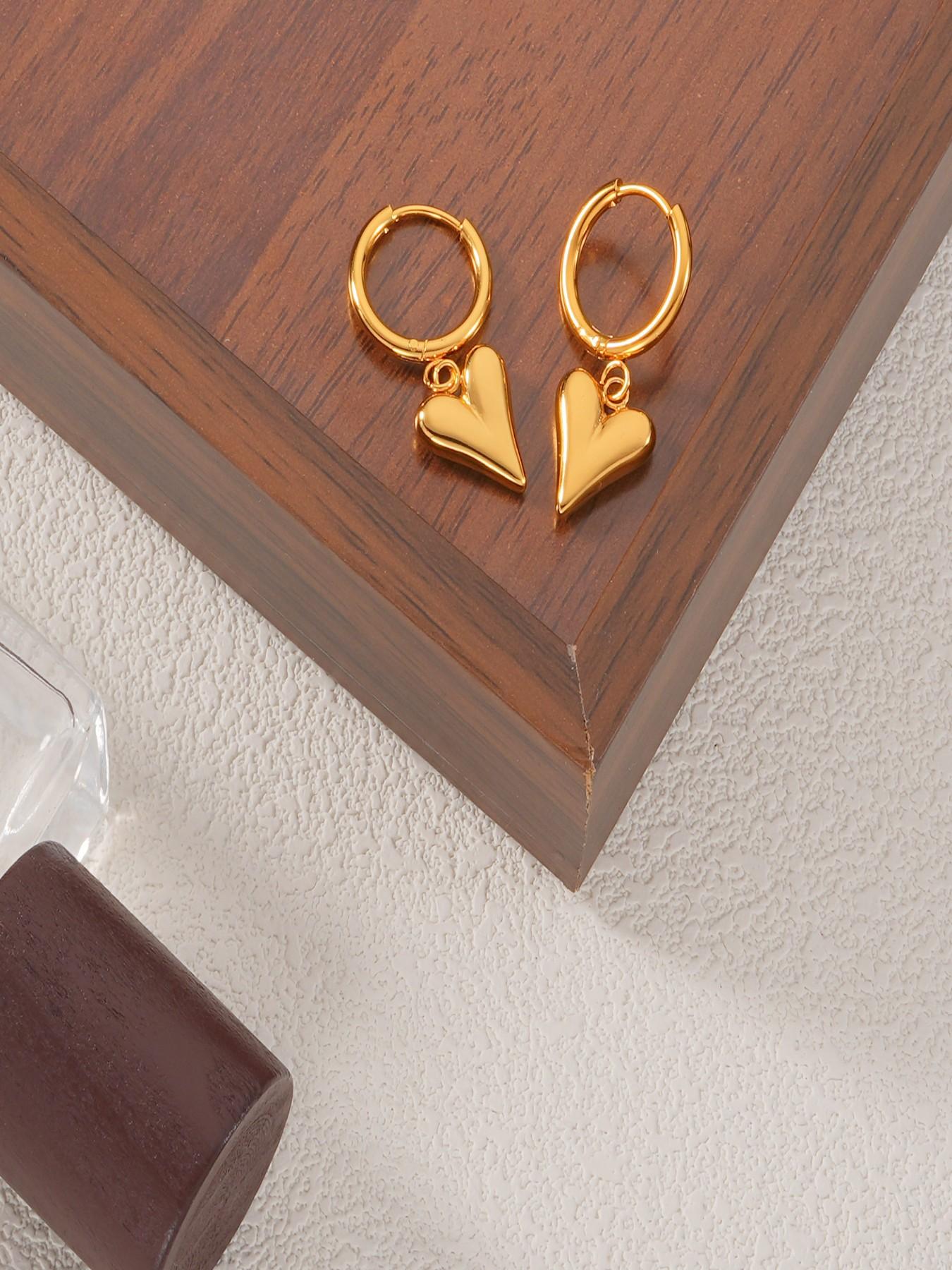 Women's Elegant Stud Earring Set, Stainless Steel Material, All Season Wear, Creative Design Jewelry Gift for Her