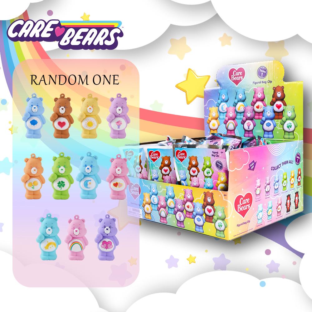 Care Bears Officially Licensed 3D Cute Doll Blind Bag Keychain Blind Box Key Ring Cheer Friend Wish Bear Bedtime Bear Bag Clip Anniversary Birthday Christmas Halloween Surprise Gifts Surprise Bags  Key Chain For Friends Family Care Bears Fan Favorite