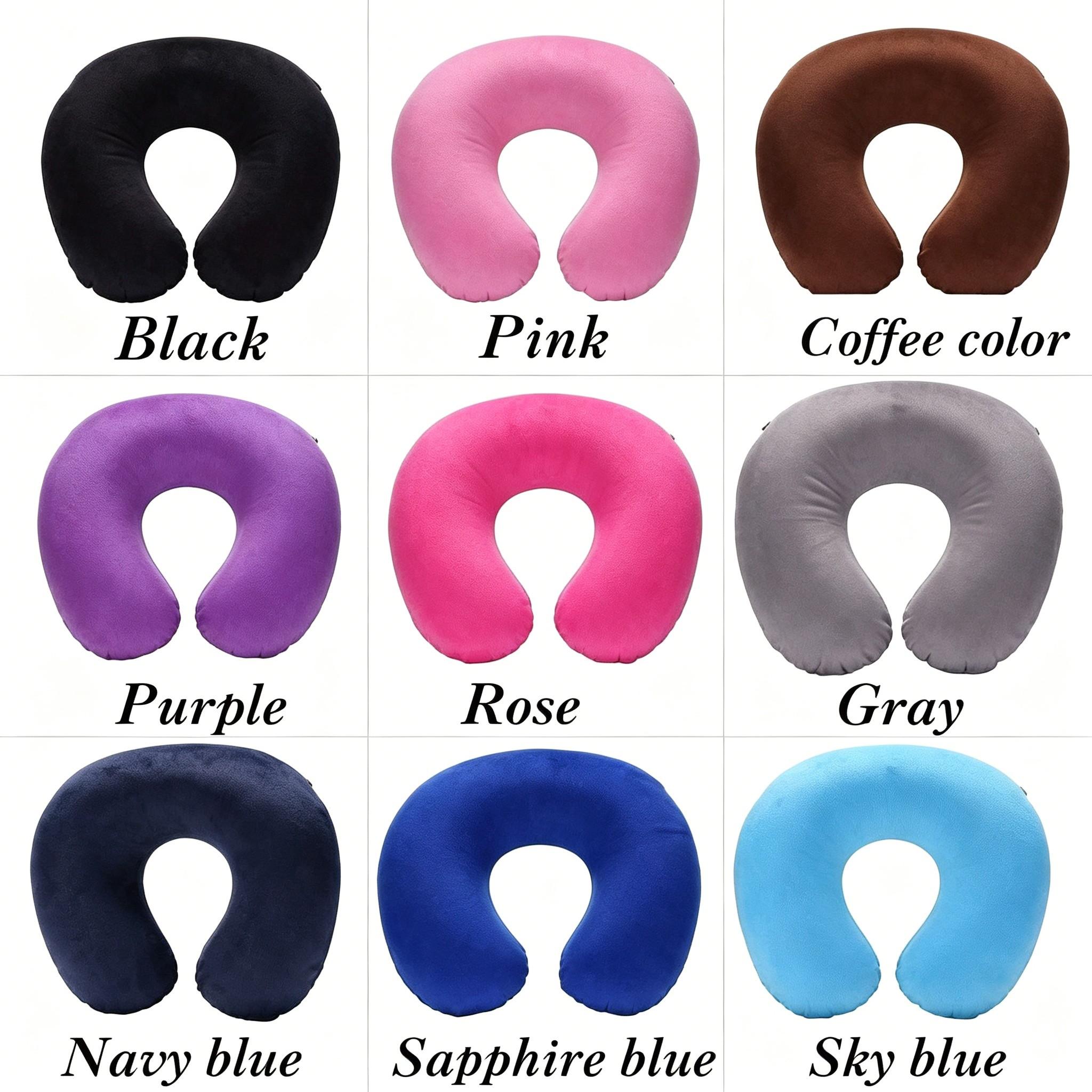 Inflatable Travel Pillow, Neck Pillow, Plane Pillow, Car Travel Pillow, U-Shape Neck Support, Travel Neck Cushion, Portable for Students/adults, Essential for Mailmen
