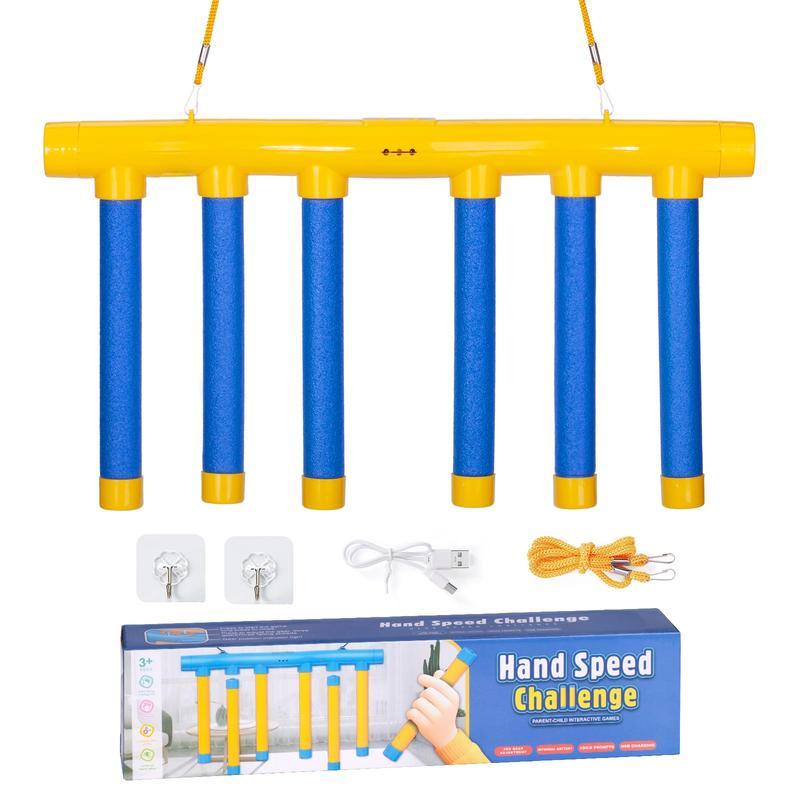 Reflective Drop Stick Challenge Game Set, Hand-Eye Coordination Speed Test Training Toy, Perfect Christmas Gift for Kids & Adults