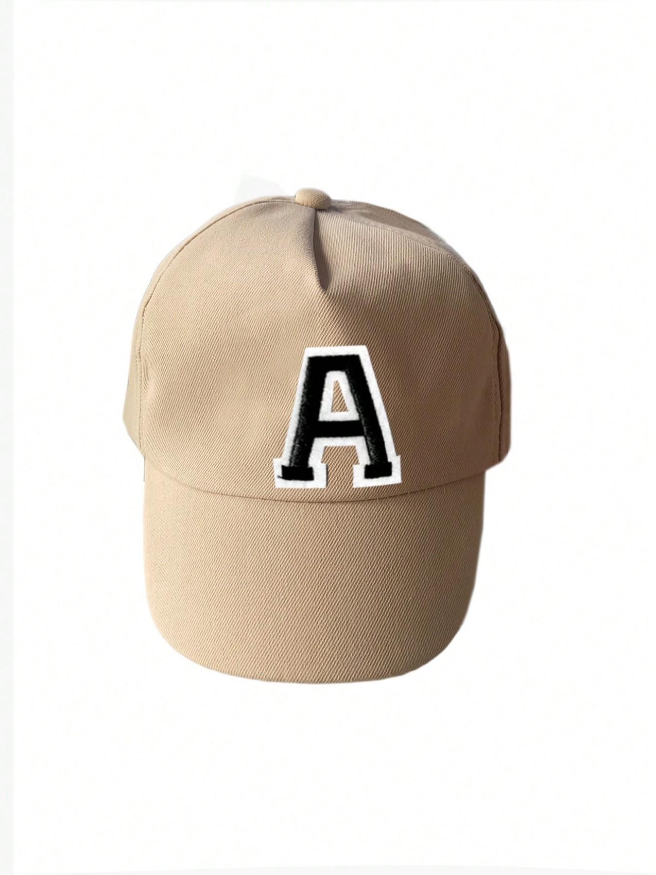 Fashion Dad Hat 26 Letters Casual Baseball Cap Adjustable Sun Protection For 1-3Y Boys Girls Outdoor Fun Everyday Wear