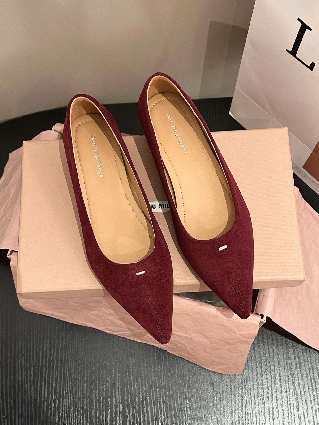 Women's Pointed Toe Flat Shoes, Elegant Textile Upper, Medium Width, All Season Fashion Sneakers, New Style Casual Footwear, Walking Shoes, Flats Shoes