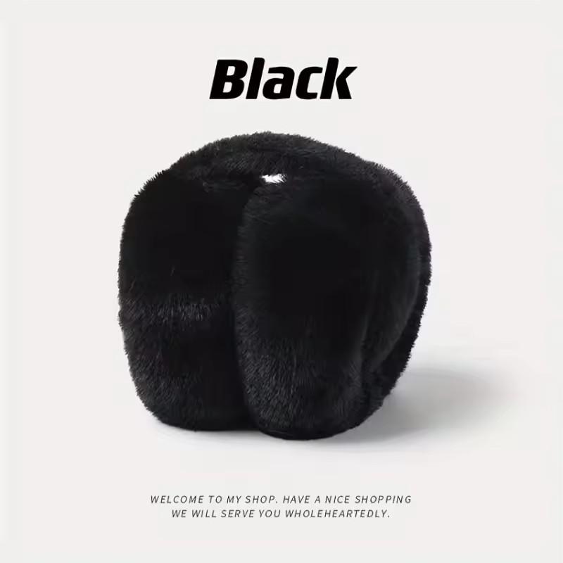 Furry and fluffy ear cups, suitable for outdoor sports activities in cold weather. Cute warm ear protectors, ear warmers for both adults and children