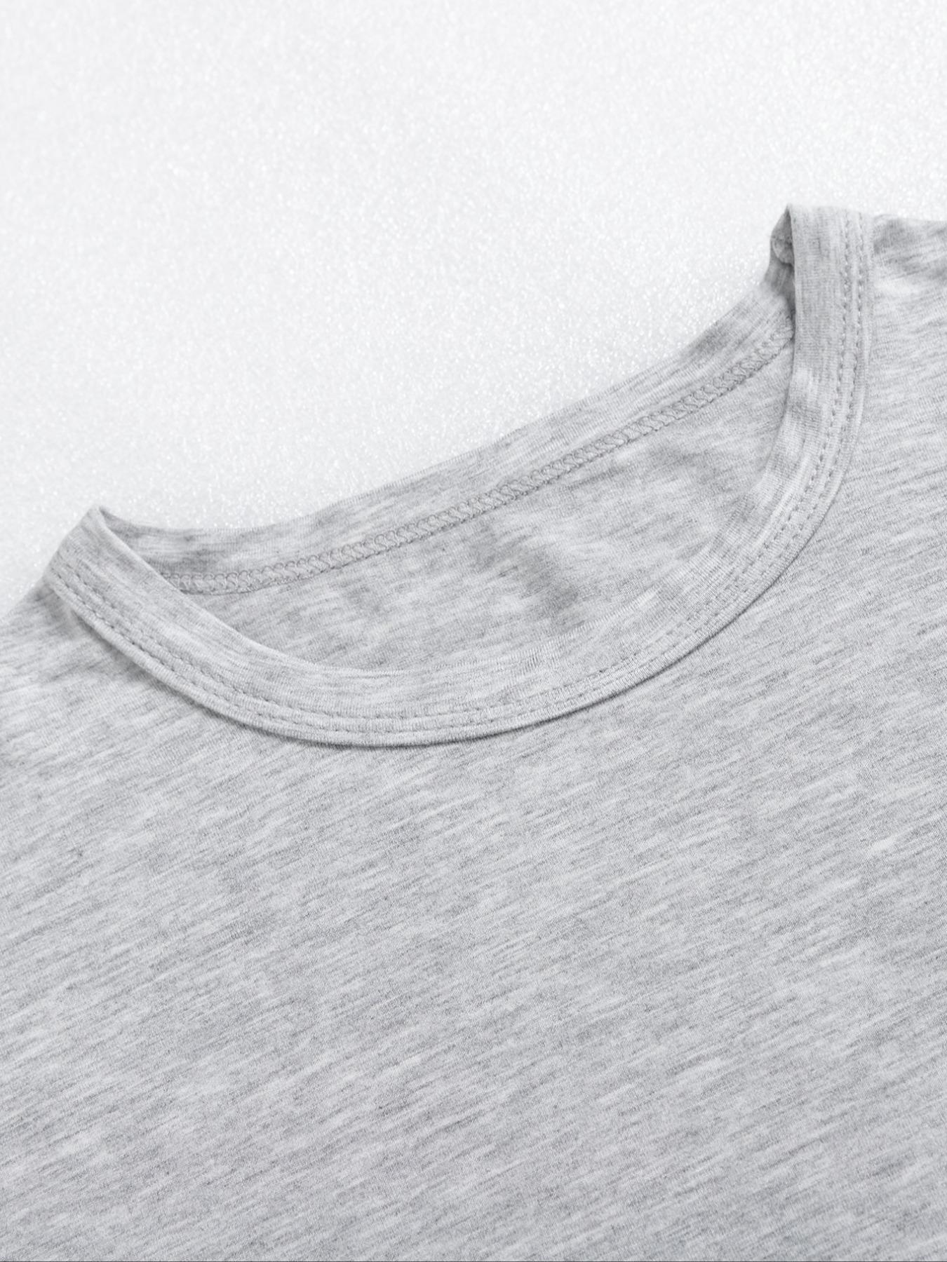 Women's Solid Round Neck Crop Top & Skinny Pants Loungewear Set, Summer Outfits 2024, Casual Comfy Pyjama Set for Women, Comfy Loungewear Set for Women Home Wear, Pyjamas for Women