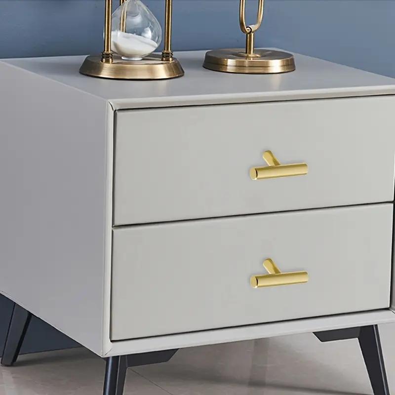 Modern Rectangular Cabinet Knobs and Pulls, Door Hardware, 50mm Long Single Hole Door Handles with Screws, Easy Installation, Simple Design