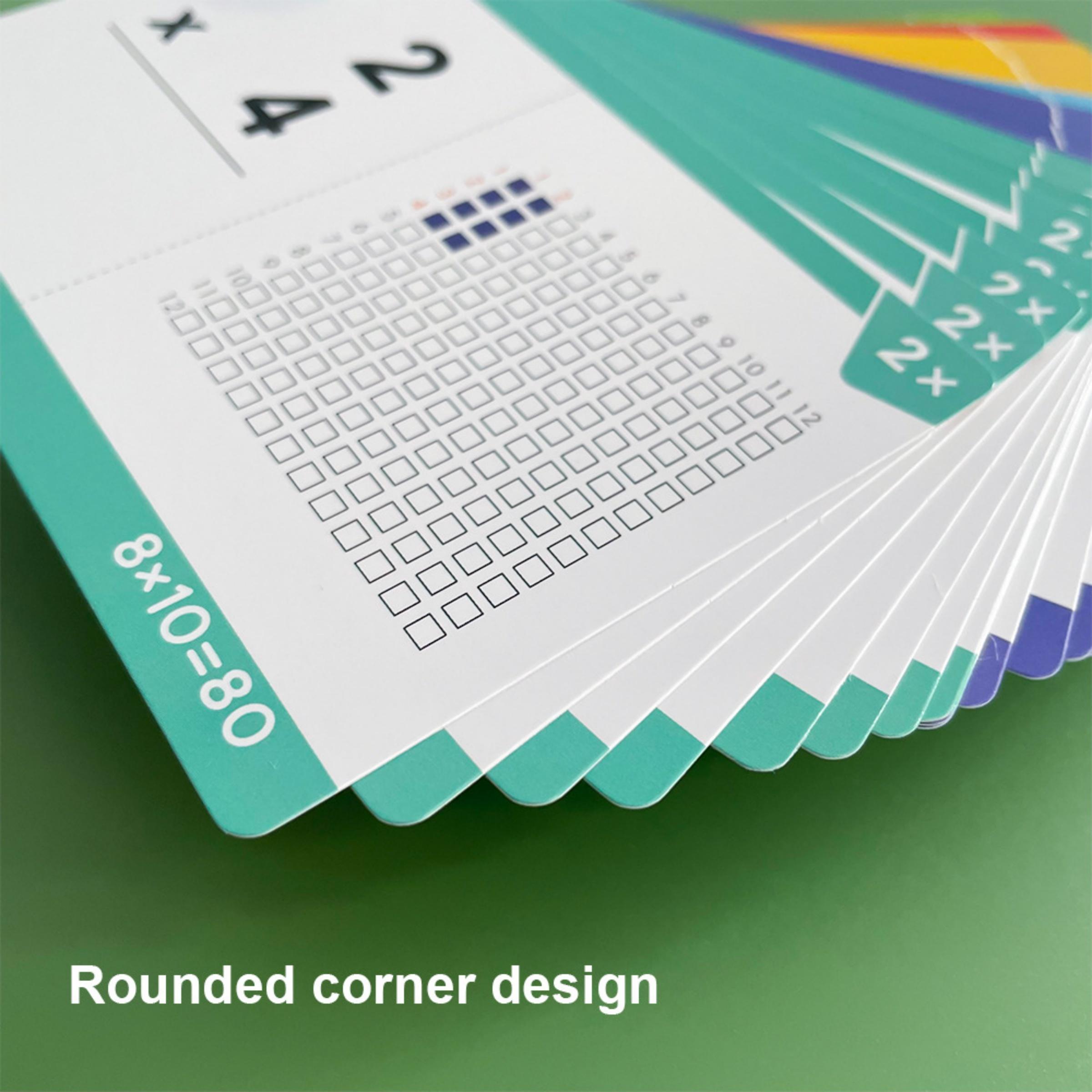 85 Pcs Thickened Math Multiplication Practice Tools, Reusable Erasable Flashcards, Interactive Learning Aids for Kids Ages 6-12