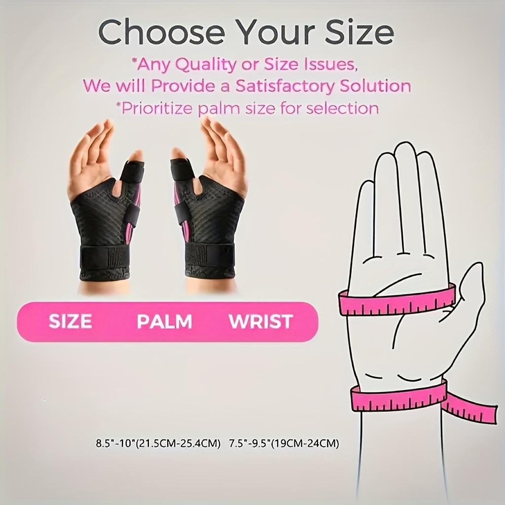 [Ergonomic Wrist Support] 2-piece/1-piece ergonomic wrist support with thumb support - The wrist support features an adjustable thumb guard, suitable for either the left or right hand. Its 270° wraparound design ensures a perfect fit