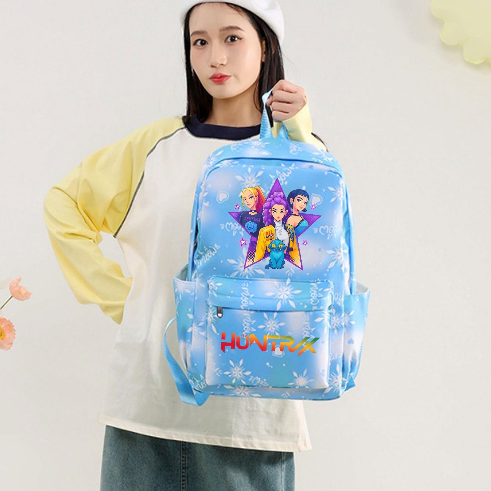 3pc Snowflake Backpack Set, Christmas Theme, High-Definition Print, Unisex Casual Bag, Multiple Scenarios, Durable & Stylish Design, School Backpacks