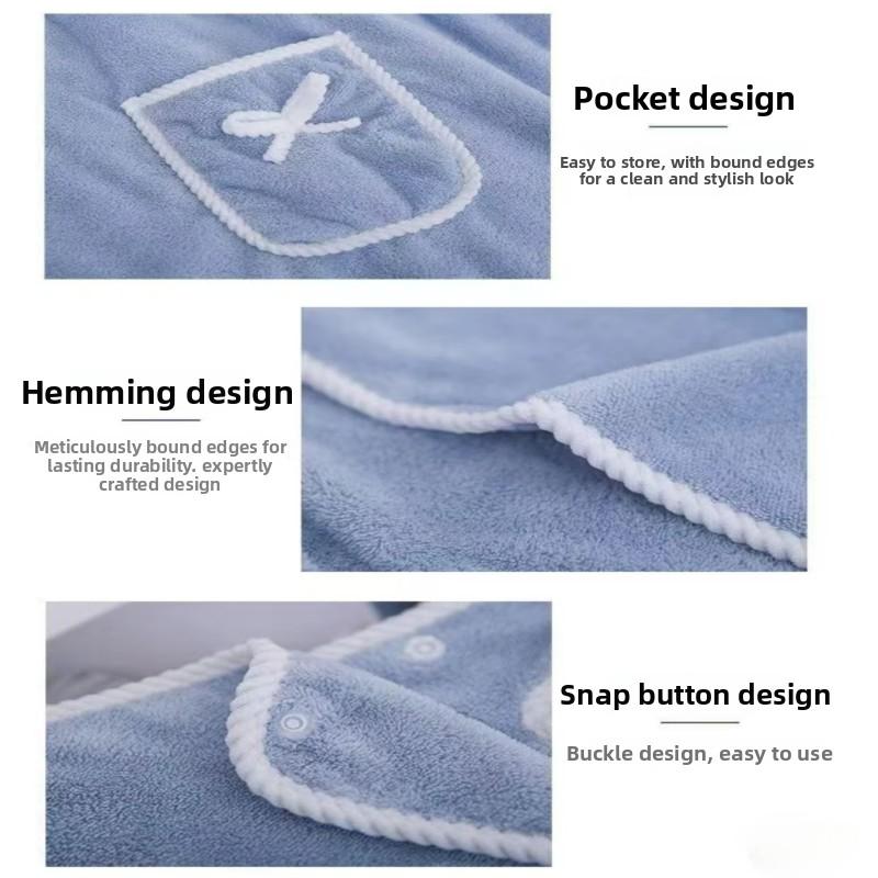 Women's Bathrobe Towel Wrap, Quick-Dry Spa Bag Towel with Thick Straps, Floral Pattern Wearable Bath Skirt, Absorbent Bathroom Towel