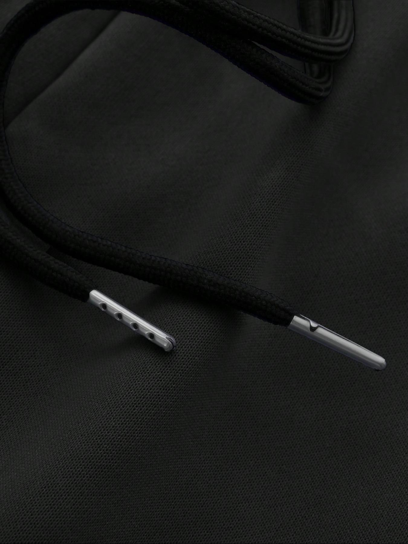 TikTok Trending American City - Themed Streetwear Set, Black Hoodie & Pants with Statue of Liberty and Los Angeles Graphic Print,  Ideal for Edgy Outfits During TikTok Shop Black Friday Sales and Christmas Gift Ideas