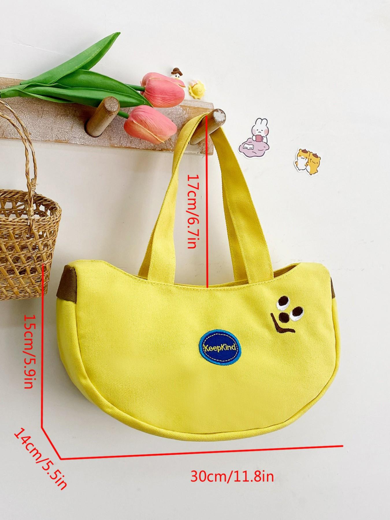 Cute Fashionable Half-Circular Handbag, Large Capacity Elegant Bag, Casual Style Solid Color Shoulder Bag, Perfect for Daily Use
