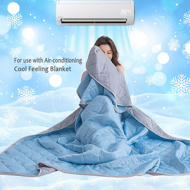 Solid Color Double Sided Cooling Blanket, Lightweight Cooling Blanket, Soft Comfortable Bedding Blanket, Breathable Bedding Supplies for Home Bedroom Hotel Dormitory