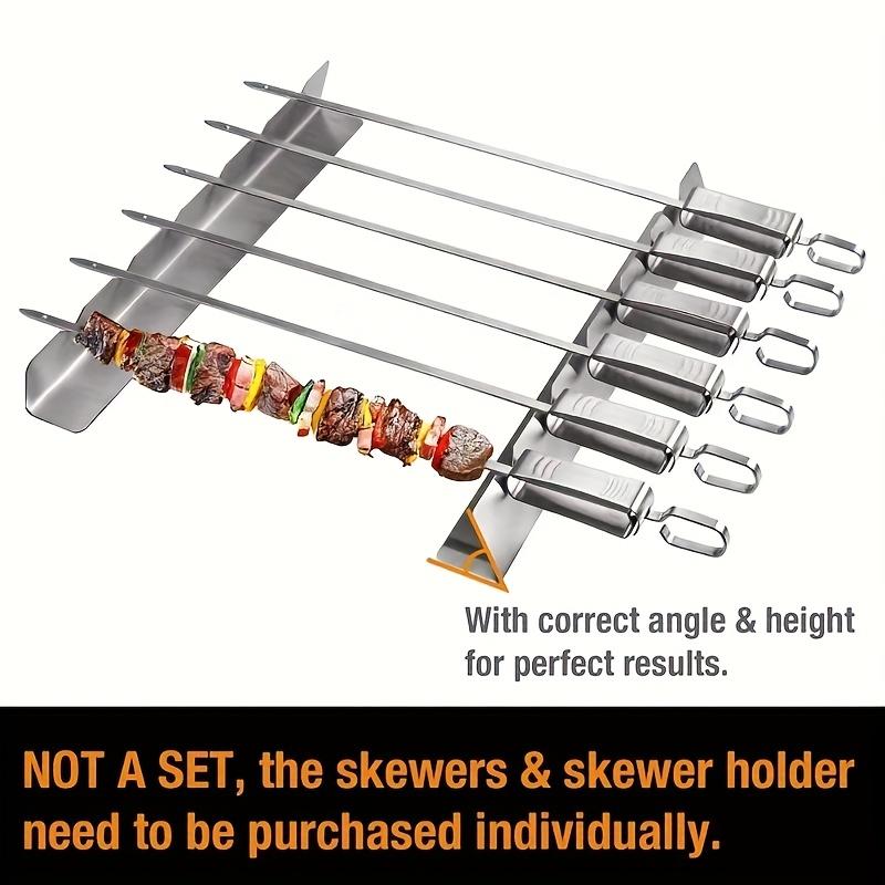 2pcs Kebab Rack Kebab Stands Skewer Holders Universal Suitable for Barbecue For Kitchen Patio Home Outdoor Camping BBQ Tools New