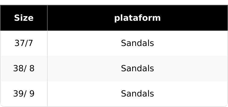 Plataform Sandals Sandals