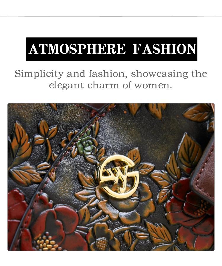 Vintage Commuter Classic Floral Design Handbag, Premium Shoulder Bag for Women, Fashion Crossbody Bag, Stylish and Durable