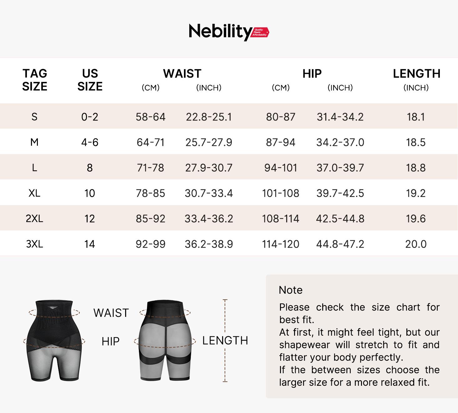 Nebility Mesh High-Rise Core Support Shaper Shorts Butt Lifter Thigh Slimmers Basic Womenswear